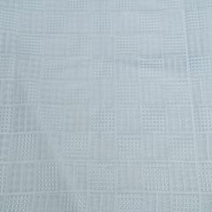 Ivory Color Chinon Chiffon Embroidered Fabric