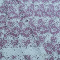 Move Color Crepe Cutwork Embroidered Fabric