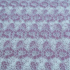 Move Color Crepe Cutwork Embroidered Fabric
