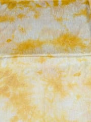 Yellow Tie Dye Poly Dupion Fabric
