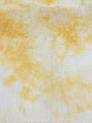 Yellow Tie Dye Poly Dupion Fabric