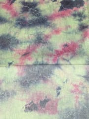 Multi Color Tie Dye Poly Dupion Fabric