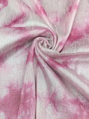 Pink Tie Dye Poly Dupion Fabric