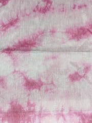 Pink Tie Dye Poly Dupion Fabric