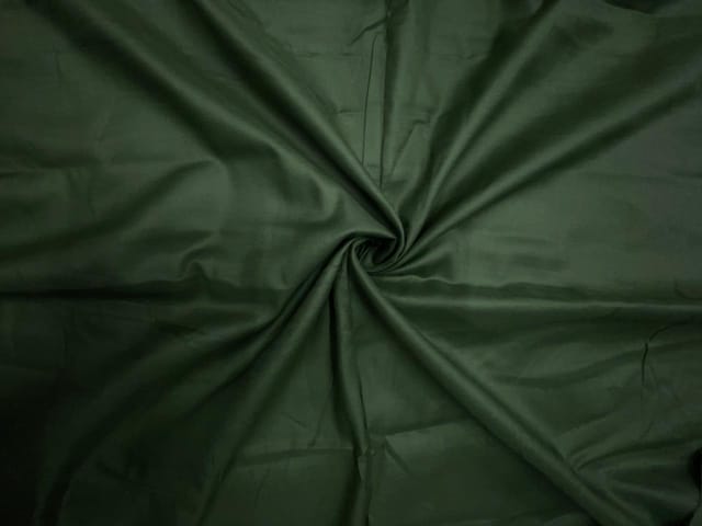 Mehndi Green Plain Glace Cotton Fabric N17