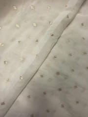 Dyeable Buti Chanderi Mul 58 Fabric