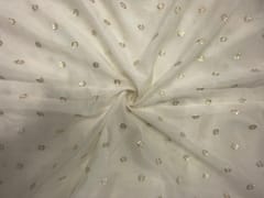 Dyeable Buti Chanderi Mul 58 Fabric