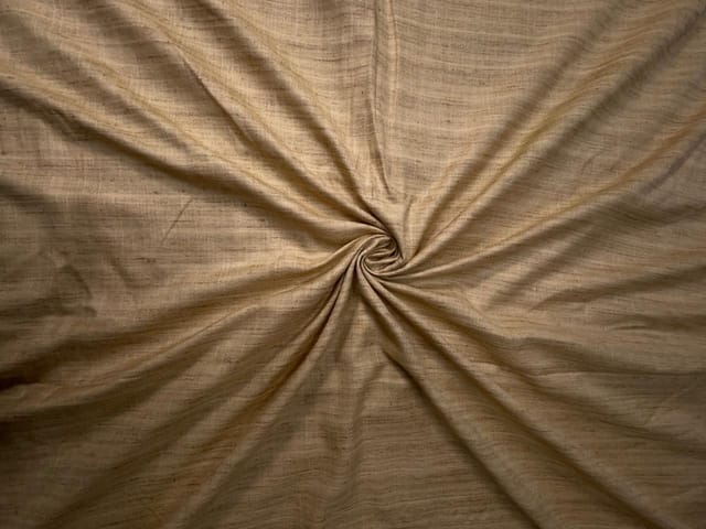 Beige Plain Cotton Linen Fabric