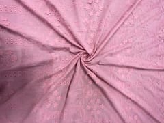 Light Pink Floral 3D Cotton Embroidery Fabric