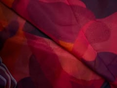 Multicolor Abstract Viscose Organza Fabric