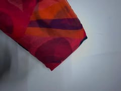 Multicolor Abstract Viscose Organza Fabric