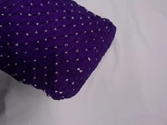 Royal Purple Bandhani Modal Satin Fabric