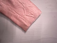 Pink Abstract Modal Satin Fabric