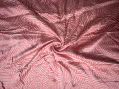Pink Abstract Modal Satin Fabric