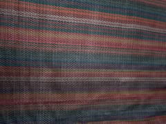 Multicolor Stripes Cotton Crochet Fabric