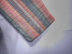 Multicolor Stripes Cotton Crochet Fabric