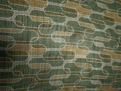Green Abstract Cotton Crochet Fabric