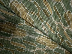 Green Abstract Cotton Crochet Fabric