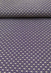 Purple Raw Silk Fabric With Sequins & Zari Work
