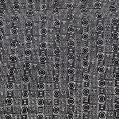 Black Color Cambric Cotton Printed Fabric (1.70Meter Cut Piece)