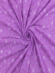 Daisy Web Pattern Onion pink schiffli fabric