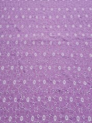Daisy Web Pattern Onion pink schiffli fabric