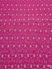 Daisy Web Pattern Magenta pink schiffli fabric