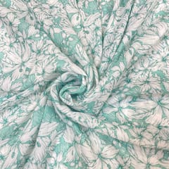 Multi Colour Muslin Printed Fabric