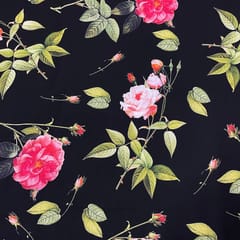 Multi Colour Georgette Printed Fabric