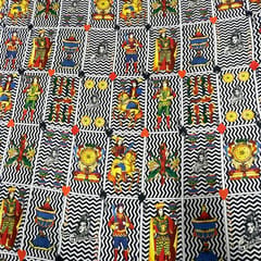 Multi Colour Crepe Printed Fabric