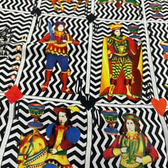 Multi Colour Crepe Printed Fabric