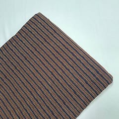 Brown Colour Cotton Cambric Printed Fabric