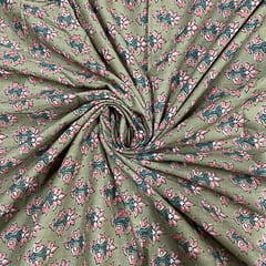 Multi Colour Cotton Cambric Printed Fabric