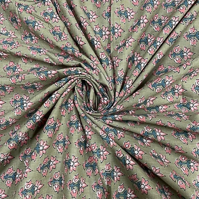Multi Colour Cotton Cambric Printed Fabric