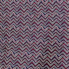 Navy Blue Colour Cotton Cambric Printed Fabric