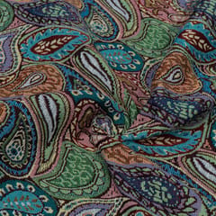MultiColor Paisley Design Cotton Blend Jacquard Fabric