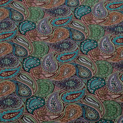 MultiColor Paisley Design Cotton Blend Jacquard Fabric