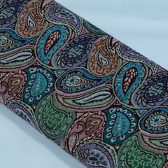 MultiColor Paisley Design Cotton Blend Jacquard Fabric