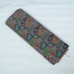 MultiColor Paisley Design Cotton Blend Jacquard Fabric