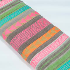 MultiColor Lightweight Cotton Jacquard Fabric