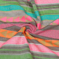 MultiColor Lightweight Cotton Jacquard Fabric