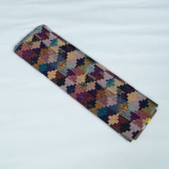MultiColor Abstract Design Cotton Blend Jacquard Fabric