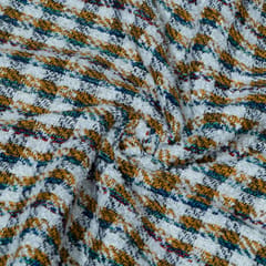 MultiColor Cotton Blend Tweed Fabric