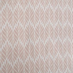 Off White and Peach Color Natural Cotton Dyeable Jacquard Fabric