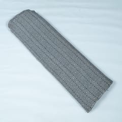 Grey and White Abstract Design Cotton Jacquard Fabric