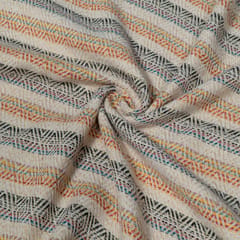 MultiColor Cotton Lurex Blend Jacquard Fabric