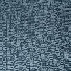 Grey and White Abstract Design Cotton Jacquard Fabric