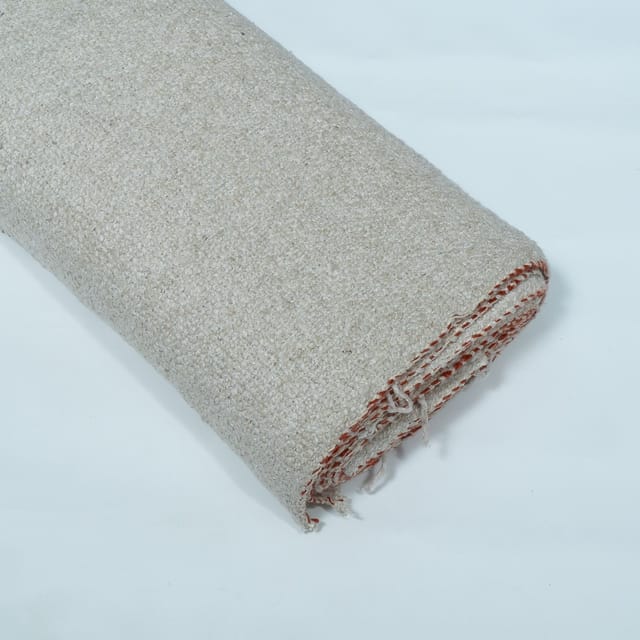 Off White Natural Cotton Blend Dyeable Fabric