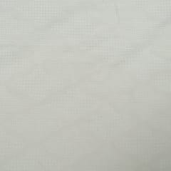Off White Natutal Dyeable Cotton Jacquard Fabric