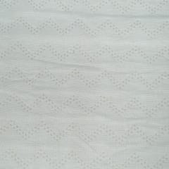 Off White Natural Dyeable Cotton Jacquard Fabric